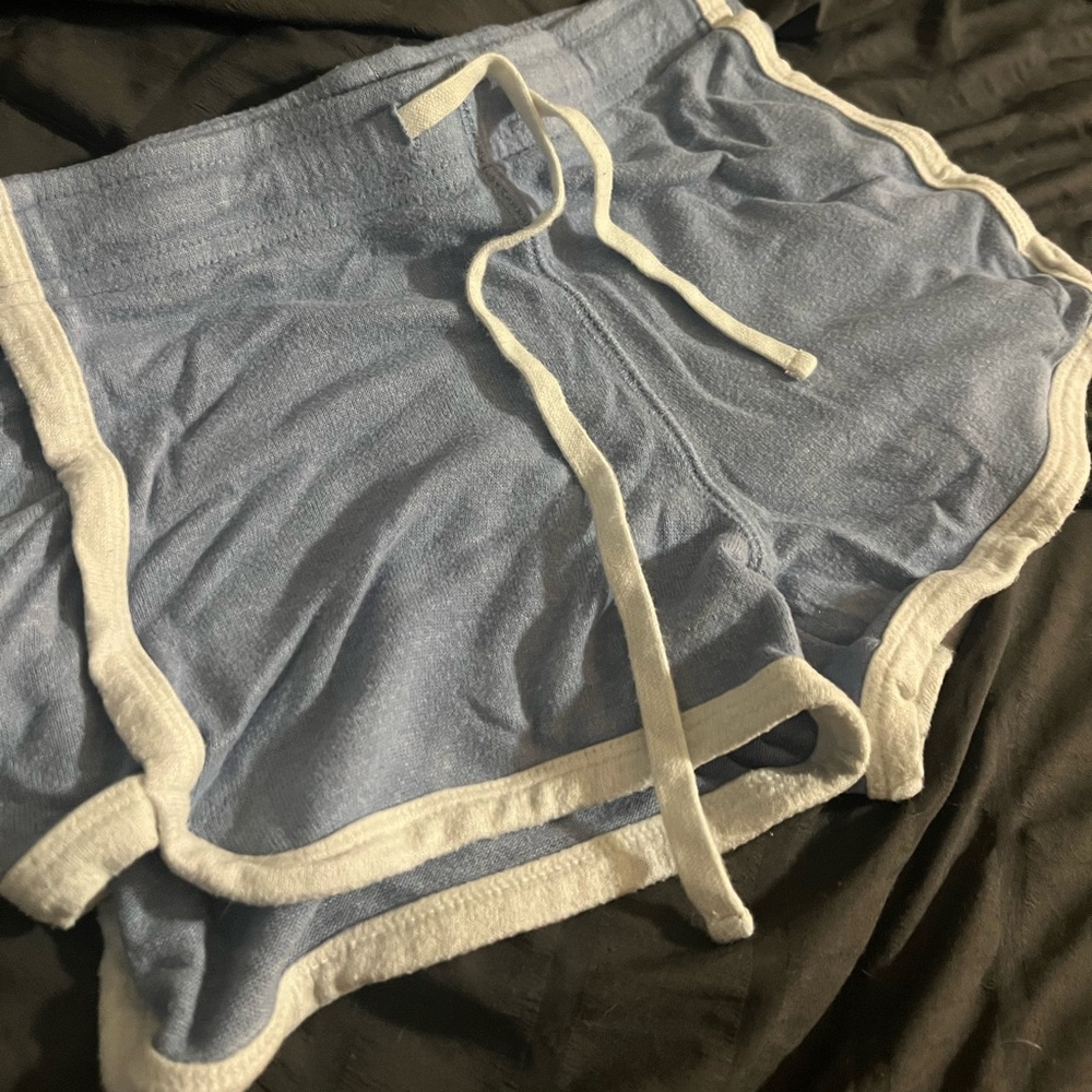 Baby blue booty shorts